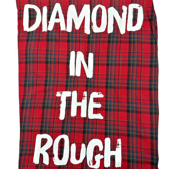 Disney Aladdin x Cakeworthy Red Plaid Diamond in the Rough Button Down 2XL - Picture 1 of 9